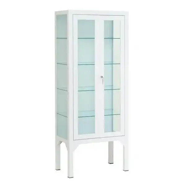 Vitrina cl�nica doble con puertas de cristal