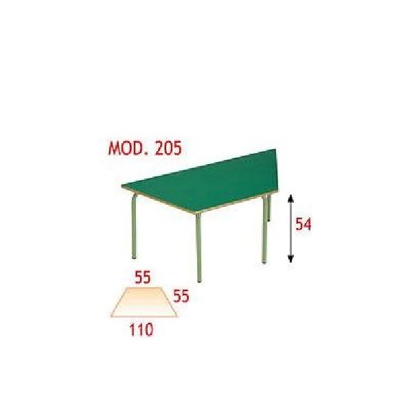 Mesa sem�circulo infantil