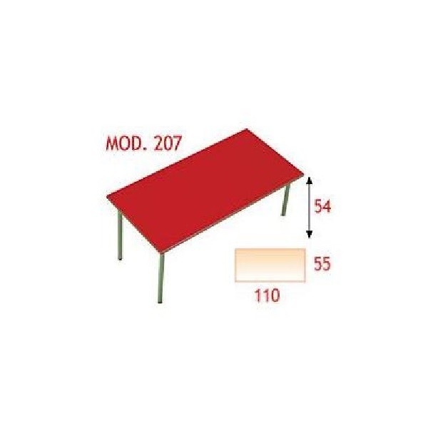 Mesa rectangular infantil