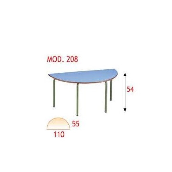 Mesa semic�rculo infantil