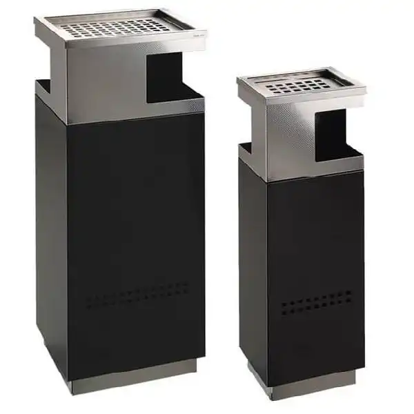 Papelera cenicero de dise�o en varios tama�os y en acero inoxidable.